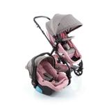 Carrinho De Bebê Travel System Poppy Duo Rosa Mescla Cosco