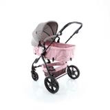 Carrinho de bebê Travel System Poppy DUO Rosa Mescla - Cosco
