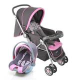 Carrinho de Bebê Travel System Reverse Rosa - Cosco