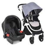 Carrinho de Bebê Travel System Soul + Touring Evolution Gray Black Burigotto