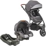 Carrinho de Bebê Travel System Trek Kiddo Melange Grafite + Base