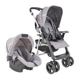 Carrinho de Bebê Travel System Zap + Nest Melange Grafite Kiddo