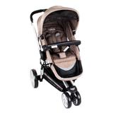 Carrinho de Bebê Triciclo Compass II Revers. Alum. 3 Pos. Capuccino Lenox Kiddo