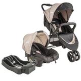 Carrinho de bebe Trio Com Bebê Conforto Whoop + Base Cappuccino - Kiddo