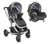 Carrinho de Bebe Winner com Bebe Conforto Pod Preto e Cinza - Kiddo