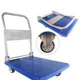 Carrinho de carga plataforma dobravel armazem multiuso de aluminio ate 150kg - Faça resolva