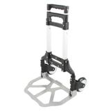 Carrinho de Mao Aluminio Para Transporte de Carga Dobravel Ate 80kg Compras Cor Preto (BSL-CAREA-4) - Braslu