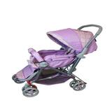 Carrinho de Passeio Para Bebê Vira Berço Rosa - Color baby