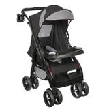 Carrinho De Passeio Upper Reclinável 4 Posições Preto Tutti Baby