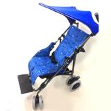 Carrinho de rodas Eco Buggy Ottobock infantil com capota contra sol e cinto