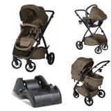 Carrinho dzieco maly chocolate + bb confort + base