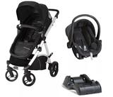 Carrinho dzieco maly pt/cinza + bb confort + base - Galzerano dzieco