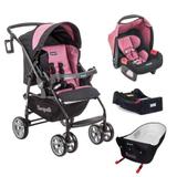 Carrinho e bebe conforto touring evolution at6k rosa - Burigotto