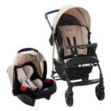 Carrinho Ecco Capuccino com Bebê Conforto Touring Evolution Se - Burigotto