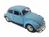 Carrinho Fusca Azul Claro De Ferro - Beetle - Miniatura 1/32 - Rmz city