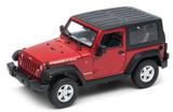 Carrinho Jeep Wrangler Vermelho - Welly Miniatura De Ferro