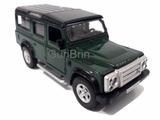 Carrinho Land Rover Defender Verde Miniatura Ferro Fricção - Rmz city