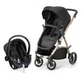 Carrinho Maly e Bebê Conforto Cocoon Black Sand - Dzieco