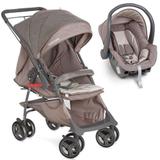 Carrinho Maranello Cinza Cappuccino + Bebê Conforto Cocoon - Galzerano