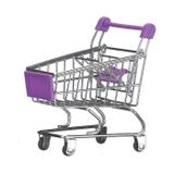 Carrinho Mini Supermercado Aramado roxo Art House
