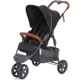 Carrinho Moving Light Woven Black Com Couro - Abc Design