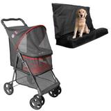 Carrinho Pet Lecco + Capa Para Animais Carro - Galzerano