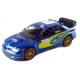 Carrinho Subaru Impreza Wrc 2007 Azul - Ferro E Fricção - Kinsmart