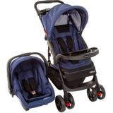 Carrinho Travel System Com Bebê Conforto Moove Azul Mescla - Cosco