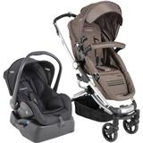 Carrinho Travel System Eclipse Marrom + Base - Kiddo