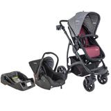 Carrinho Travel System Explore Vinho + Base - Kiddo