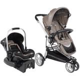 Carrinho travel system tricíclo e bebe conforto compass ii capuccino kiddo - envio imediato - ultimas peças