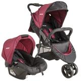 Carrinho Trio Whoop + Bebê Conforto Kiddo Vinho