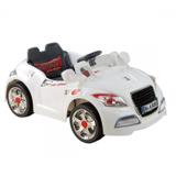 Carro Elétrico Infantil Audi Sport com Controle Remoto 6V Bel Fix Branco