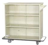 Carro Para Transporte de Roupa Limpa Inox - Metalic