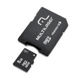 Cartão de Memoria Micro SD 8Gb C4 Adaptador SD MC004 - MULTILASER