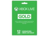 Cartão Microsoft Xbox Live Gold 12 meses - para Xbox One e Xbox 360