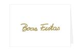 Cartão Teca Sazonal Natal Teca - Fabriano Boas Festas - Branco