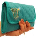 Carteira Doleira Capricho Love Verde Turquesa Feminina Jovem Mão