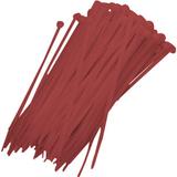 Cartela com 30 Abraçadeiras de Nylon 3,6X140mm Vermelhas Bemfixa 9223