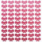 Cartela de adesivo para enfeite pet laço com gliter para colar no pelo de cachorro ou gato 60 unidades laçinho pink 1cm - Atacapet