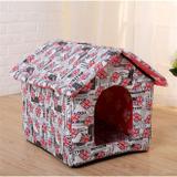 Casa casinha pet para caes, cachorro e gatos dobravel cama portatil com almofada - Faça resolva