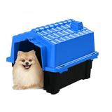 Casa de Cachorro Casinha Eco Colors Dog House Evo Pequena N2 Azul - Plástico - Pet injet