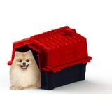 Casa de Cachorro Casinha Prime Colors Dog House Evo Pequena N2 Cor Vermelho - Plástico - Pet injet
