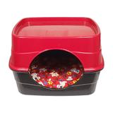 Casa de gato Toca para gatos caminha gatos vermelho - Rb pet