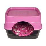 Casa de gato Toca para gatos casinha ou caminha Rosa - Rb pet