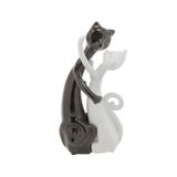Casal Gatos Namorando De Ceramica 19\5 Cm - F9-2797 - Prestige
