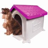 Casinha de Cachorro Medio Desmontável Nº 3 Pet Injet - Rosa