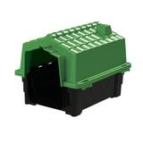 Casinha De Cachorro Prime de Plástico Desmontável N1 Verde - Injetpet