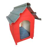 Casinha Para Cachorro - Telhado Ecológico - Extra Gigante - Vermelha - Indústria beethoven agropet