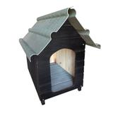 Casinha Para Cachorro - Telhado Ecológico - Grande - Tabaco - Indústria beethoven agropet
